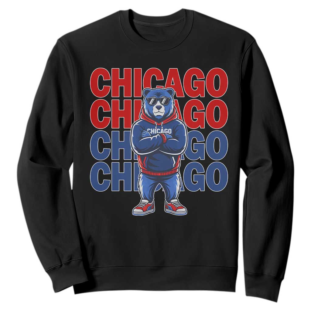 Vintage Chicago Pride Graphic Sweatshirt US State Sports Fan Baseball Lover TS10 Black Print Your Wear