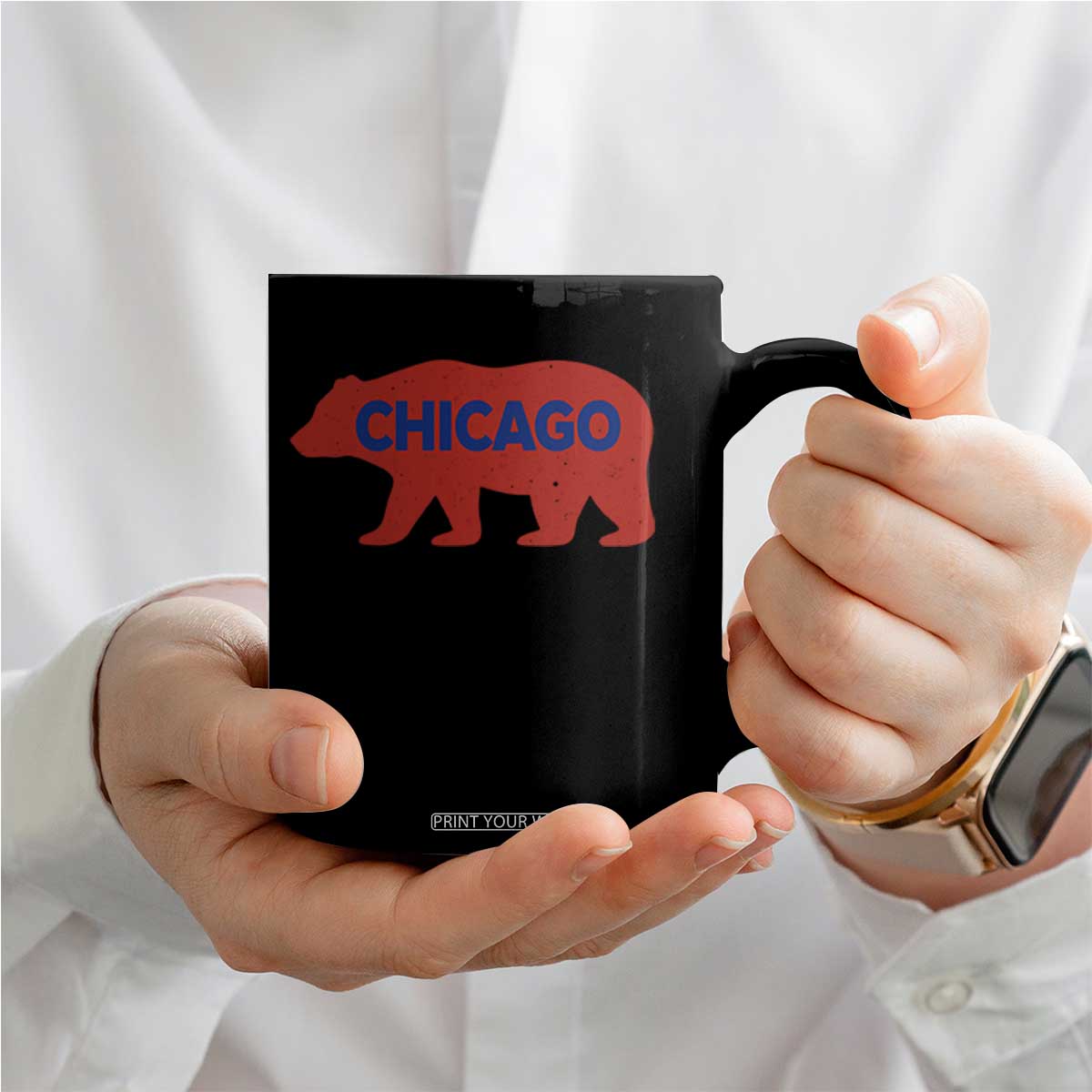Chicago Baseball Coffee Mug Vintage Distressed Illinois City Pride Baseball Lover TS10 Print Your Wear