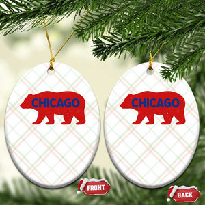 Chicago Baseball Ceramic Ornament Vintage Distressed Illinois City Pride Baseball Lover TS10 Print Your Wear