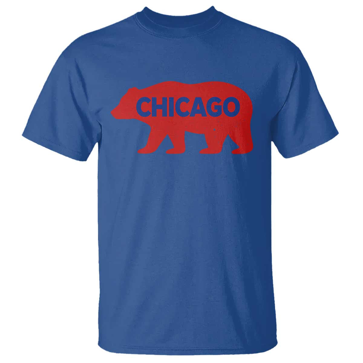 Chicago Baseball T Shirt Vintage Distressed Illinois City Pride Baseball Lover TS10 Royal Blue Print Your Wear