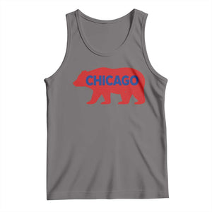 Chicago Baseball Tank Top Vintage Distressed Illinois City Pride Baseball Lover TS10 Deep Heather Print Your Wear