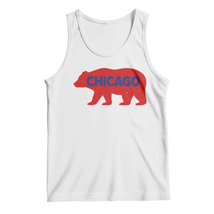 Chicago Baseball Tank Top Vintage Distressed Illinois City Pride Baseball Lover TS10 White Print Your Wear