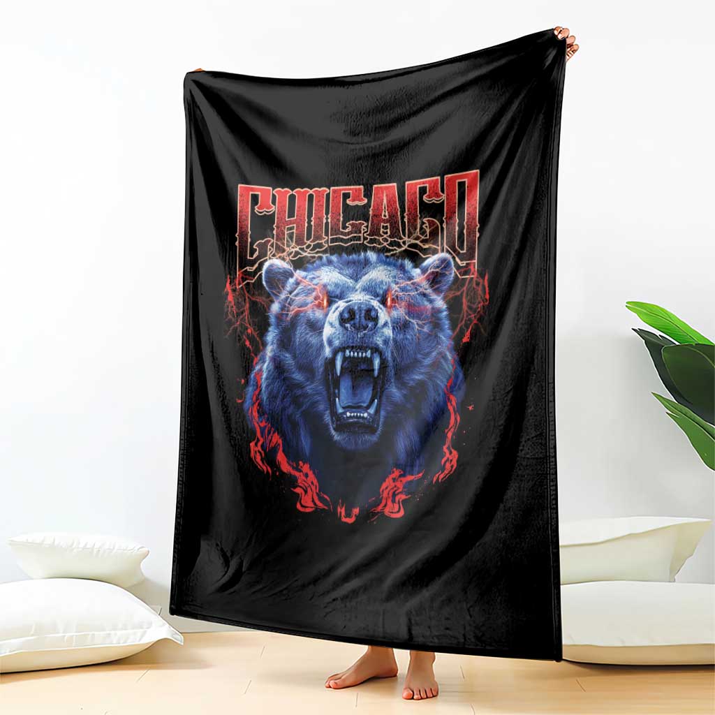 Retro Chicago Throw Blanket Vintage Cub Bootleg Graphic Baseball Fans TS10 Print Your Wear