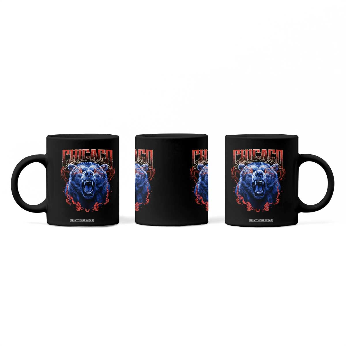 Retro Chicago Coffee Mug Vintage Cub Bootleg Graphic Baseball Fans TS10 Print Your Wear
