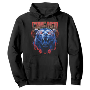 Retro Chicago Hoodie Vintage Cub Bootleg Graphic Baseball Fans TS10 Black Print Your Wear