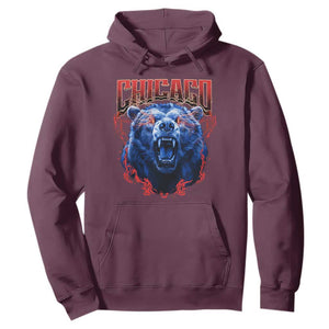 Retro Chicago Hoodie Vintage Cub Bootleg Graphic Baseball Fans TS10 Maroon Print Your Wear