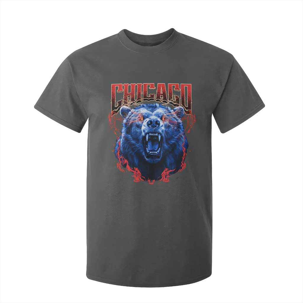 Retro Chicago T Shirt For Kid Vintage Cub Bootleg Graphic Baseball Fans TS10 Dark Heather Print Your Wear