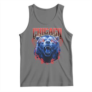 Retro Chicago Tank Top Vintage Cub Bootleg Graphic Baseball Fans TS10 Black Heather Print Your Wear