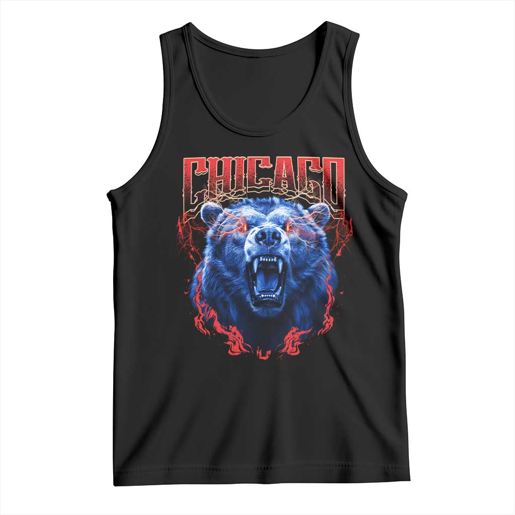 Retro Chicago Tank Top Vintage Cub Bootleg Graphic Baseball Fans TS10 Black Print Your Wear