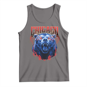 Retro Chicago Tank Top Vintage Cub Bootleg Graphic Baseball Fans TS10 Deep Heather Print Your Wear