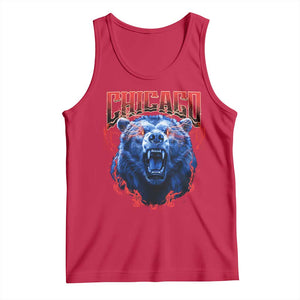 Retro Chicago Tank Top Vintage Cub Bootleg Graphic Baseball Fans TS10 Red Print Your Wear