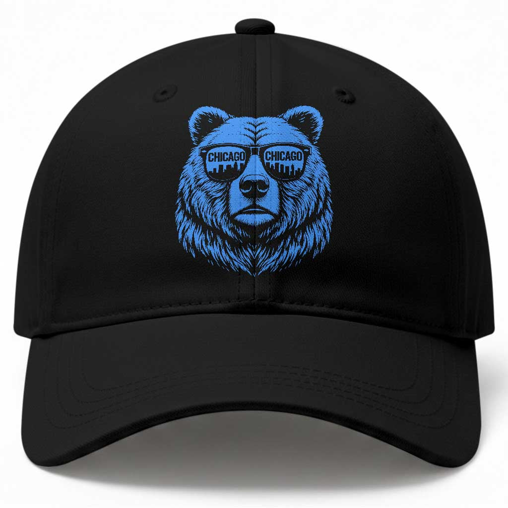Vintage Chicago Baseball Cap Cub With Sunglasses Baseball Fans TS10 Print Your Wear