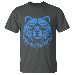 Vintage Chicago T Shirt Cub With Sunglasses Baseball Fans TS10 Dark Heather Print Your Wear