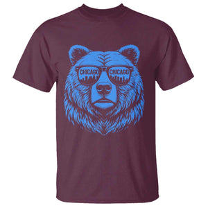Vintage Chicago T Shirt Cub With Sunglasses Baseball Fans TS10 Maroon Print Your Wear
