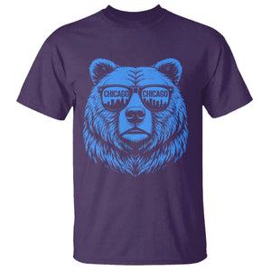 Vintage Chicago T Shirt Cub With Sunglasses Baseball Fans TS10 Purple Print Your Wear