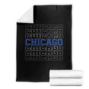 Vintage Chicago Graphic Throw Blanket State Pride Baseball Lover TS10 Black Print Your Wear