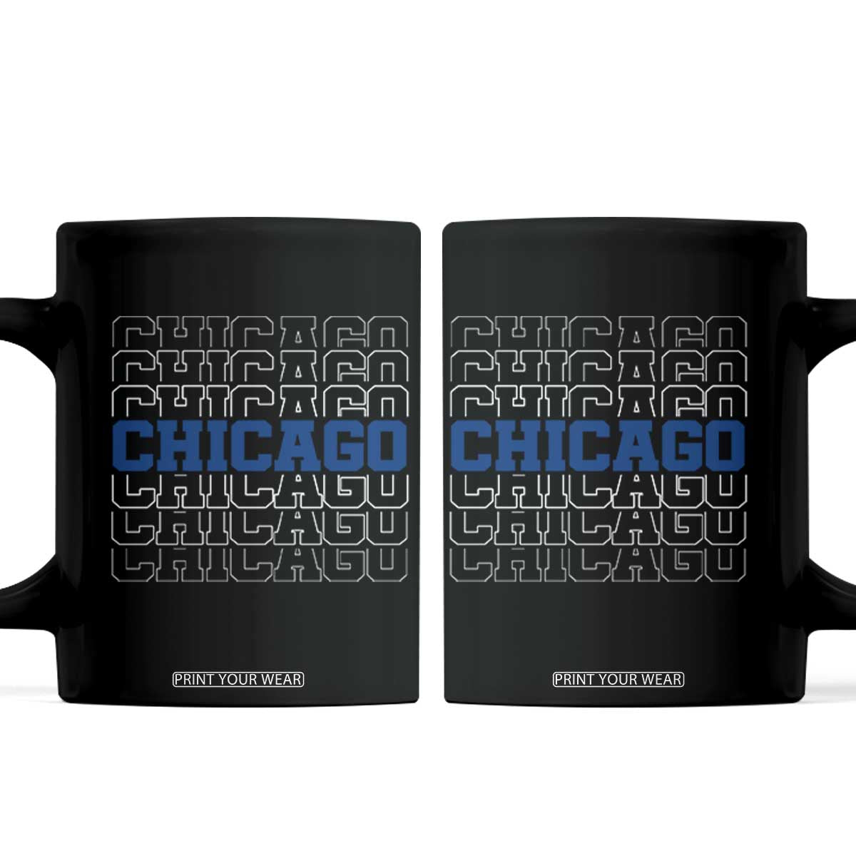 Vintage Chicago Graphic Coffee Mug State Pride Baseball Lover TS10 Black Print Your Wear