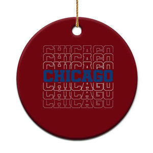 Vintage Chicago Graphic Ceramic Ornament State Pride Baseball Lover TS10 1pc Red Print Your Wear