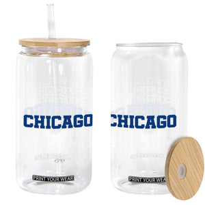 Vintage Chicago Graphic Glass Can State Pride Baseball Lover TS10 Print Your Wear