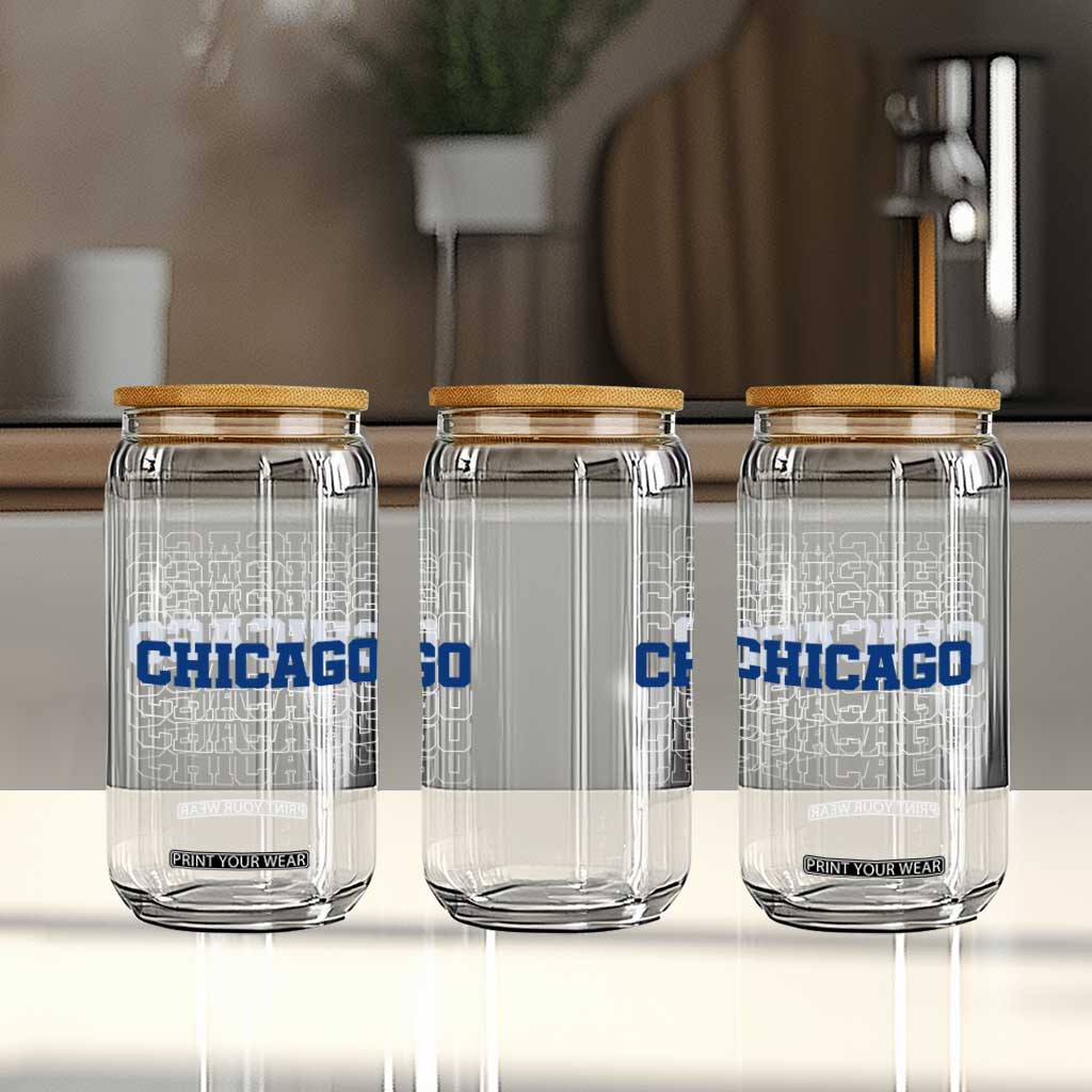 Vintage Chicago Graphic Glass Can State Pride Baseball Lover TS10 Print Your Wear