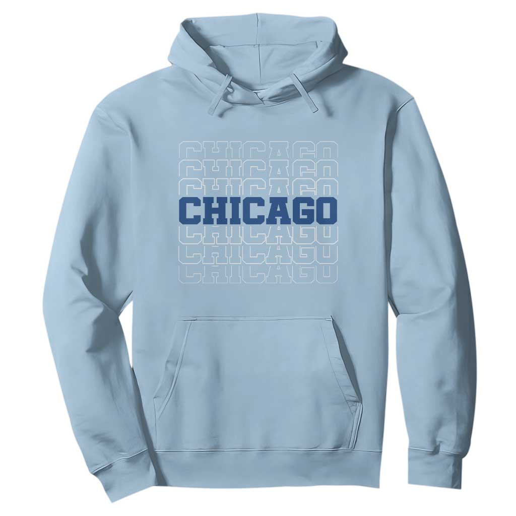 Vintage Chicago Graphic Hoodie State Pride Baseball Lover TS10 Light Blue Print Your Wear
