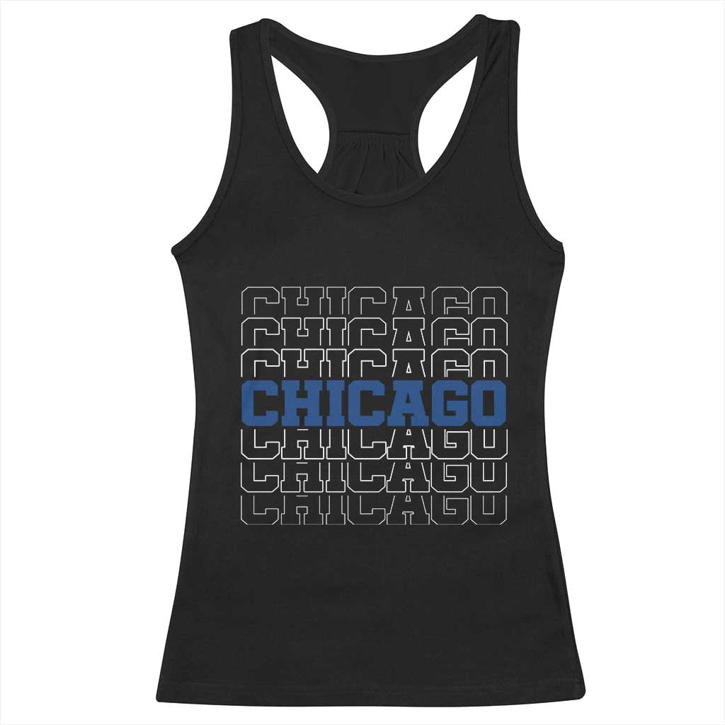 Vintage Chicago Graphic Racerback Tank Top State Pride Baseball Lover TS10 Black Print Your Wear
