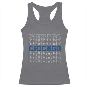 Vintage Chicago Graphic Racerback Tank Top State Pride Baseball Lover TS10 Charcoal Print Your Wear