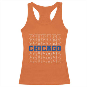 Vintage Chicago Graphic Racerback Tank Top State Pride Baseball Lover TS10 Orange Print Your Wear
