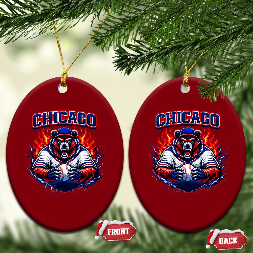 Vintage Chicago Ceramic Ornament Retro Baseball Fans TS10 Print Your Wear