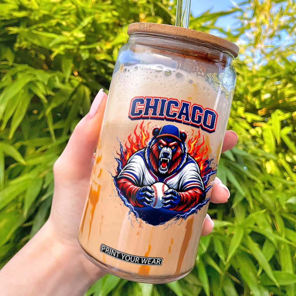 Vintage Chicago Glass Can Retro Baseball Fans TS10 Black Print Your Wear