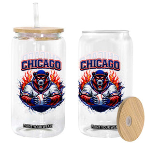 Vintage Chicago Glass Can Retro Baseball Fans TS10 Print Your Wear