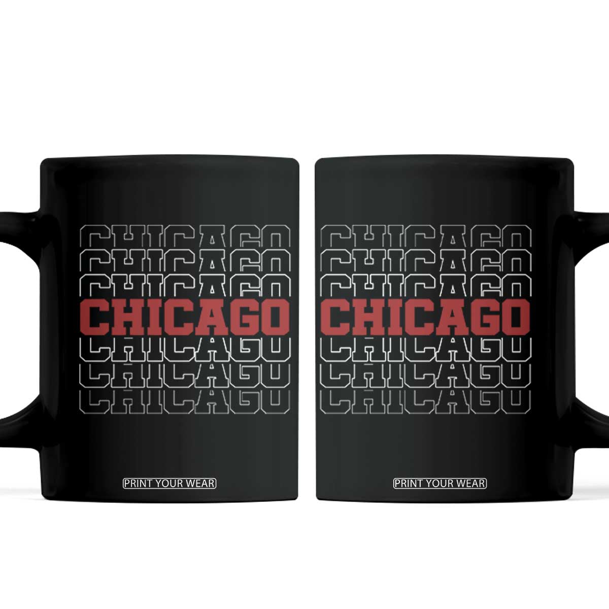 Vintage Chicago Graphic Coffee Mug US State Pride Baseball Lover TS10 Black Print Your Wear