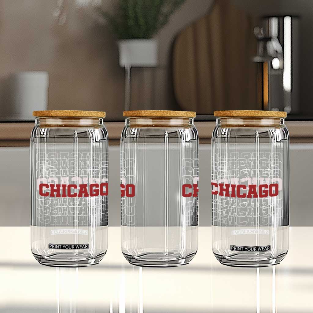 Vintage Chicago Graphic Glass Can US State Pride Baseball Lover TS10 Print Your Wear
