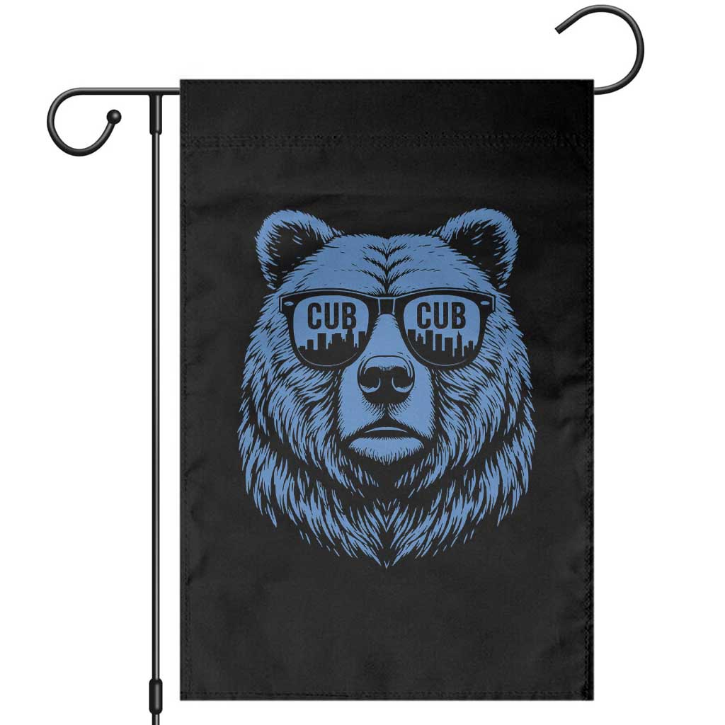 Vintage Cub Garden Flag With Sunglasses Retro Baseball Fans TS10 Black Print Your Wear