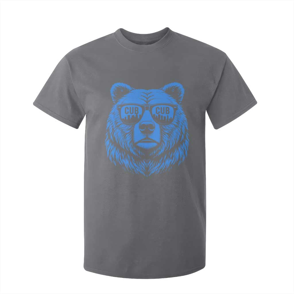 Vintage Cub T Shirt For Kid With Sunglasses Retro Baseball Fans TS10 Charcoal Print Your Wear