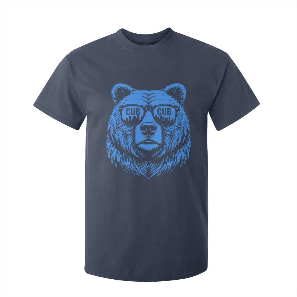 Vintage Cub T Shirt For Kid With Sunglasses Retro Baseball Fans TS10 Navy Print Your Wear