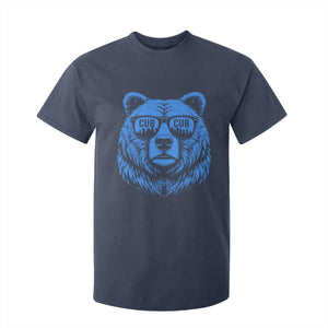 Vintage Cub T Shirt For Kid With Sunglasses Retro Baseball Fans TS10 Navy Print Your Wear