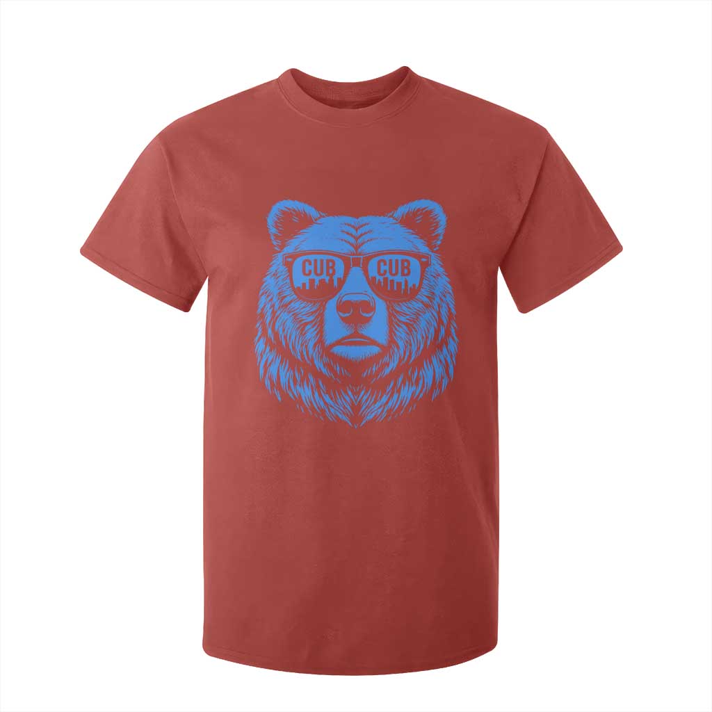 Vintage Cub T Shirt For Kid With Sunglasses Retro Baseball Fans TS10 Red Print Your Wear