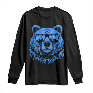 Vintage Cub Long Sleeve Shirt With Sunglasses Retro Baseball Fans TS10 Black Print Your Wear