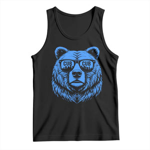 Vintage Cub Tank Top With Sunglasses Retro Baseball Fans TS10 Black Print Your Wear