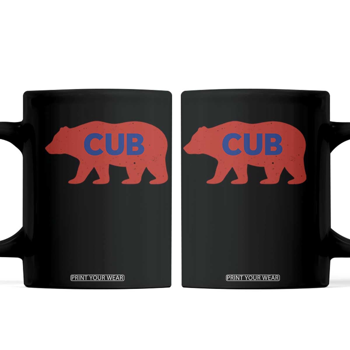 Vintage Cub Coffee Mug Retro Sports Bear Baseball Fans TS10 Black Print Your Wear