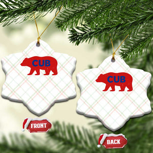 Vintage Cub Ceramic Ornament Retro Sports Bear Baseball Fans TS10 Print Your Wear