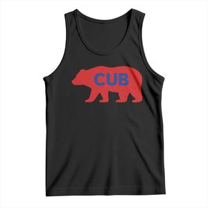 Vintage Cub Tank Top Retro Sports Bear Baseball Fans TS10 Black Print Your Wear