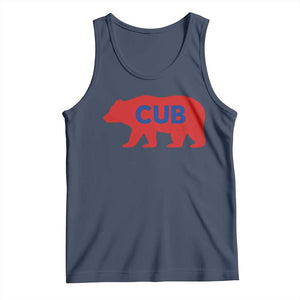 Vintage Cub Tank Top Retro Sports Bear Baseball Fans TS10 Navy Print Your Wear
