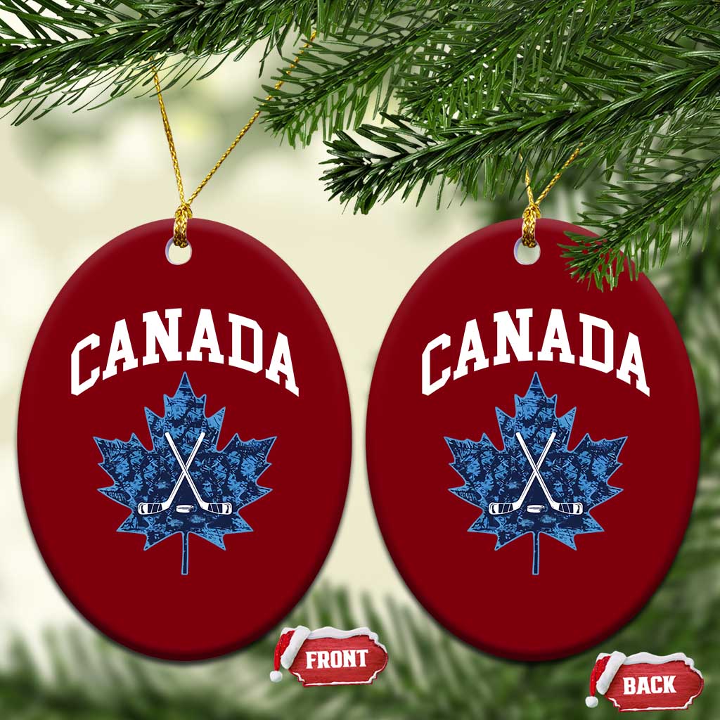 Vintage Canada Hockey Ceramic Ornament Maple Leafs TS10 Print Your Wear