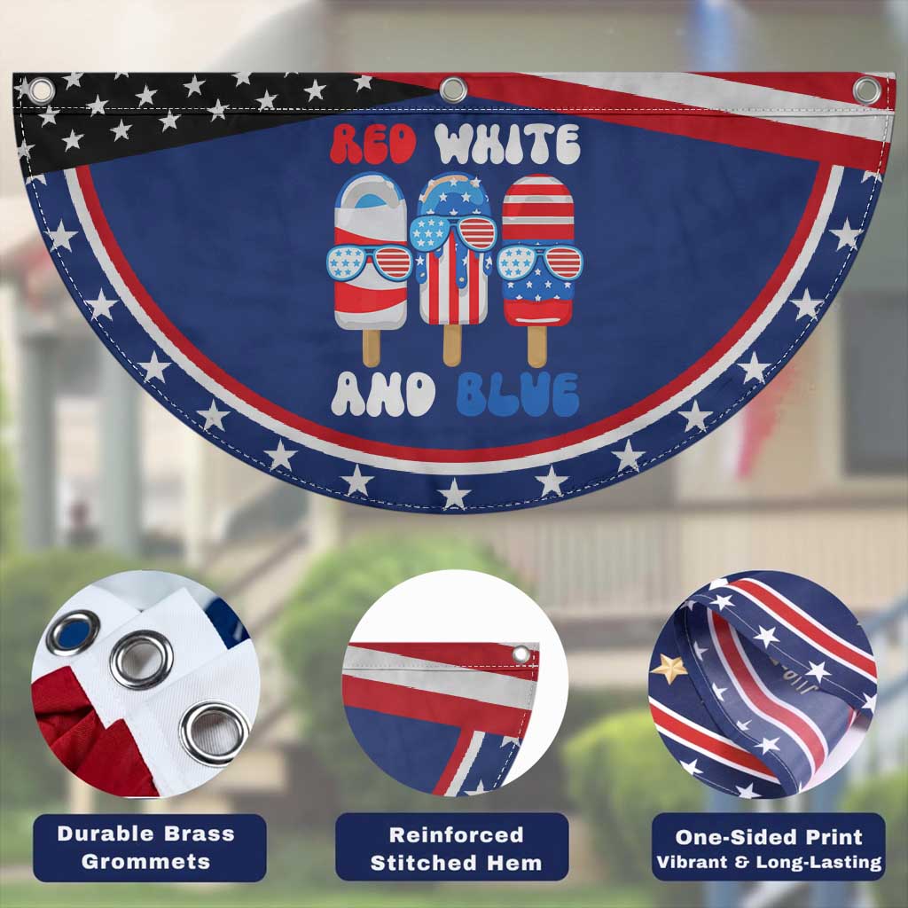 Red White Blue Popsicle 4th of July Patriotic Fan Flag USA Flag TS10 Print Your Wear