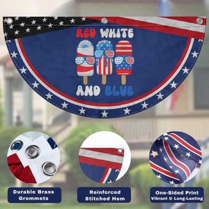 Red White Blue Popsicle 4th of July Patriotic Fan Flag USA Flag TS10 Print Your Wear