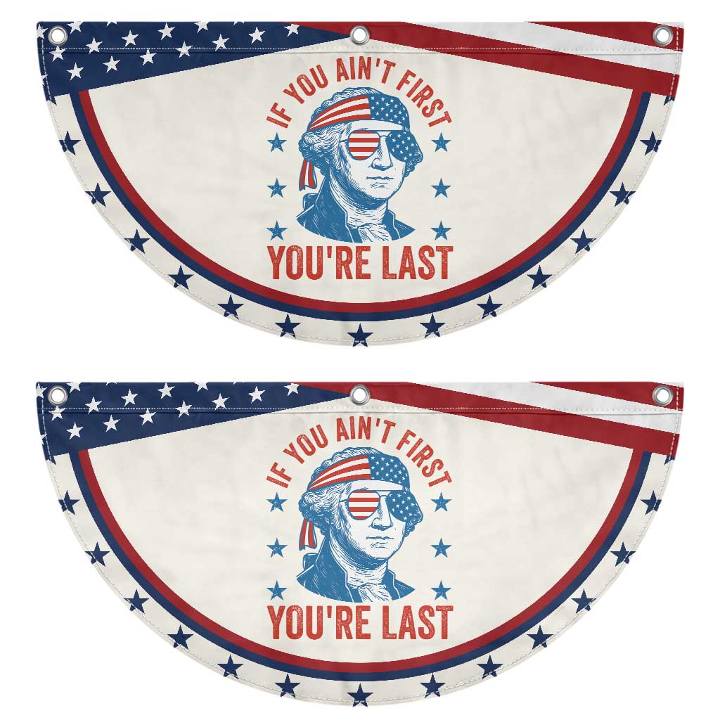 Funny 4th Of July Patriotic Fan Flag George Washington Stay Strapped Or Get Clapped TS10 2pcs pack Classic Beige Print Your Wear