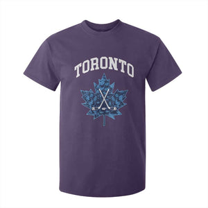 Vintage Canada Hockey T Shirt For Kid Maple Leafs TS10 Purple Print Your Wear