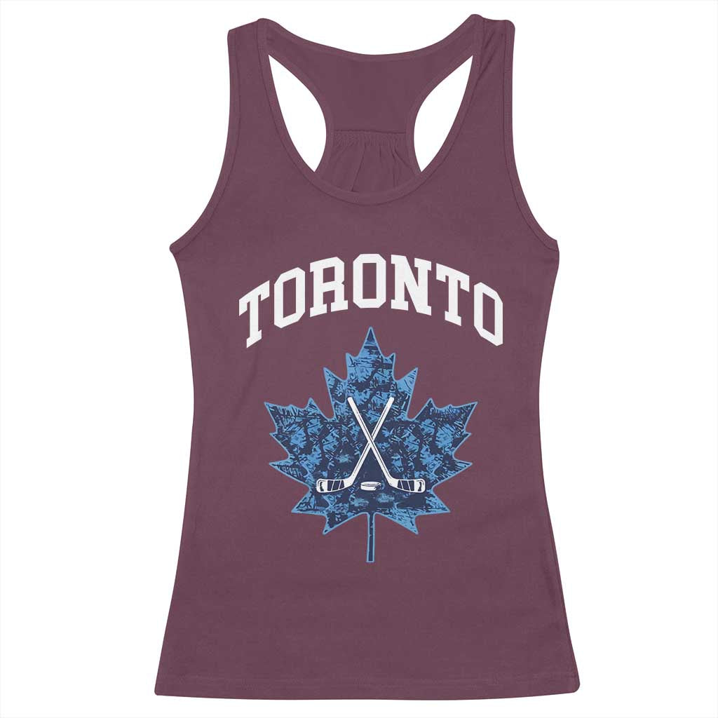 Vintage Canada Hockey Racerback Tank Top Maple Leafs TS10 Maroon Print Your Wear
